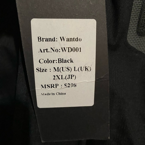 Wantdo Men's Mountain Windproof Rain Waterproof Ski hooded Jacket Black Medium - Picture 4 of 9